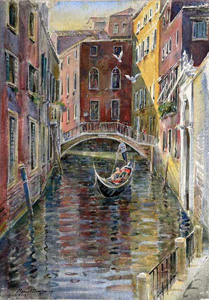 Watercolor. Venice 16