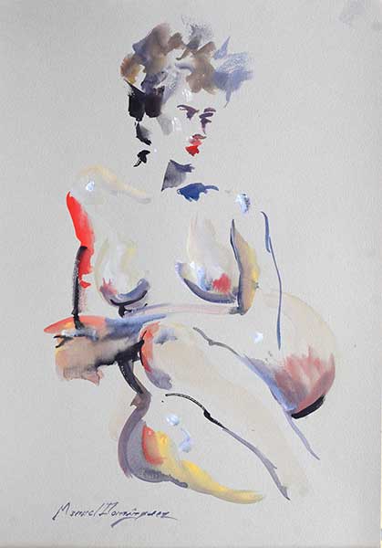 Nude- watercolor 43