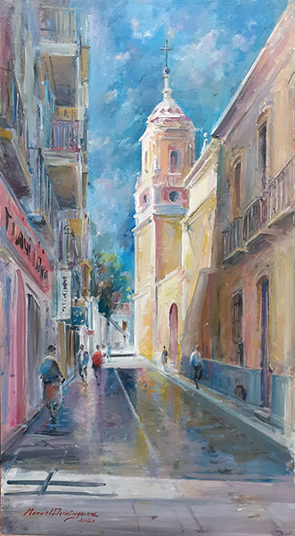 Alcazaba of Almería. oil painting 6
