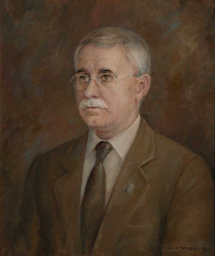 Oil portrait. Manuel Domínguez 12