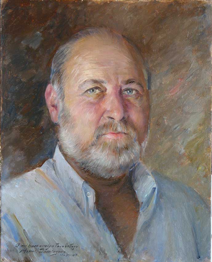 Oil portrait. Manuel Domínguez 13