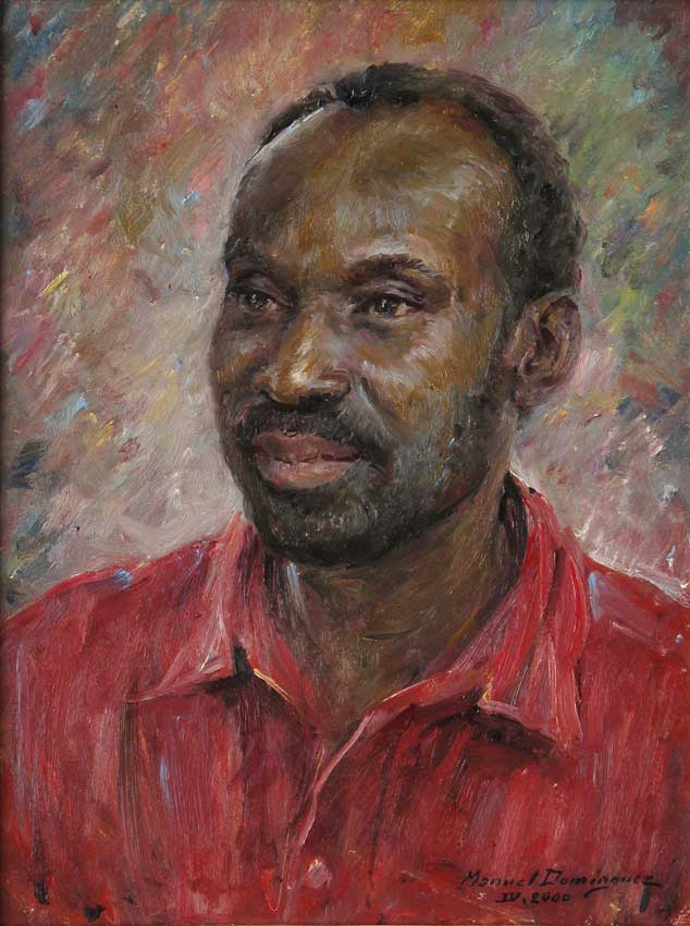 Oil portrait. Manuel Domínguez 14