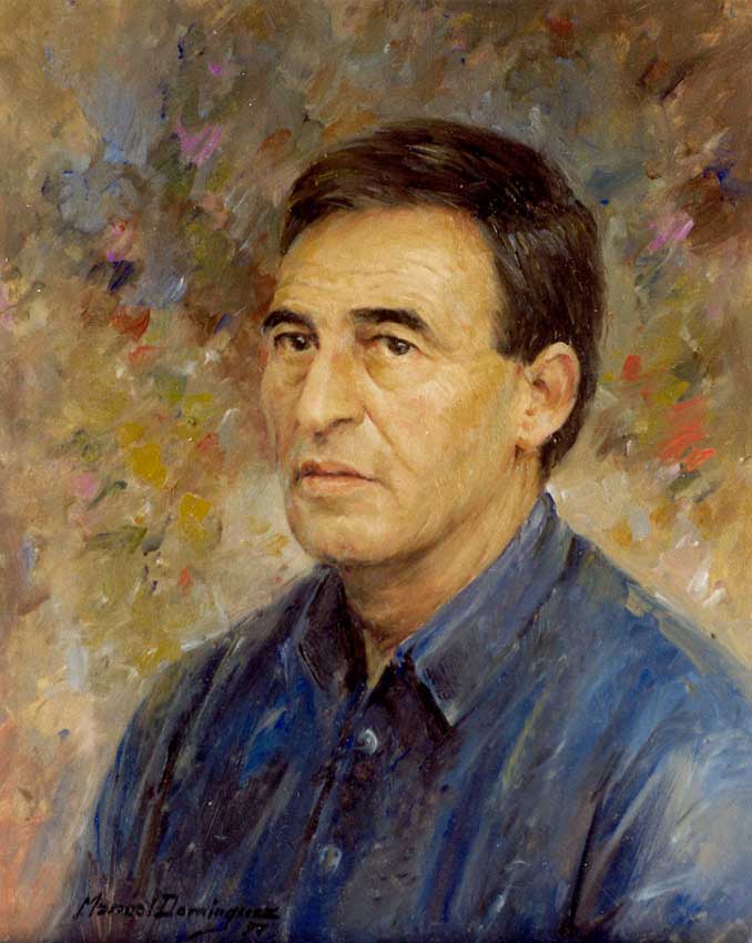 Oil portrait. Manuel Domínguez 28