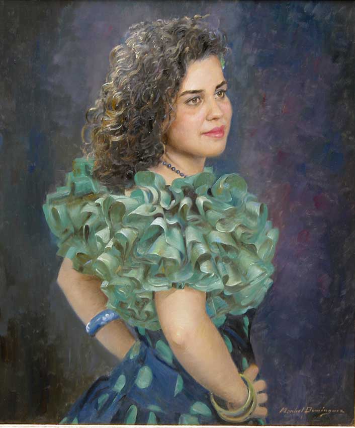 Oil portrait. Manuel Domínguez 29
