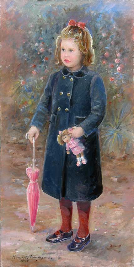 Oil portrait. Manuel Domínguez 30