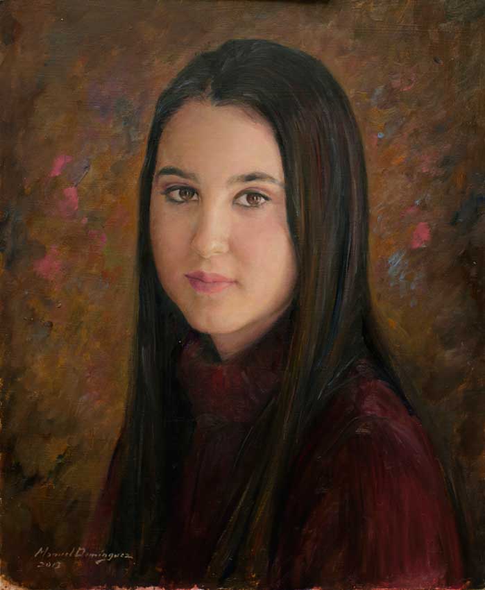 Oil portrait. Manuel Domínguez 37