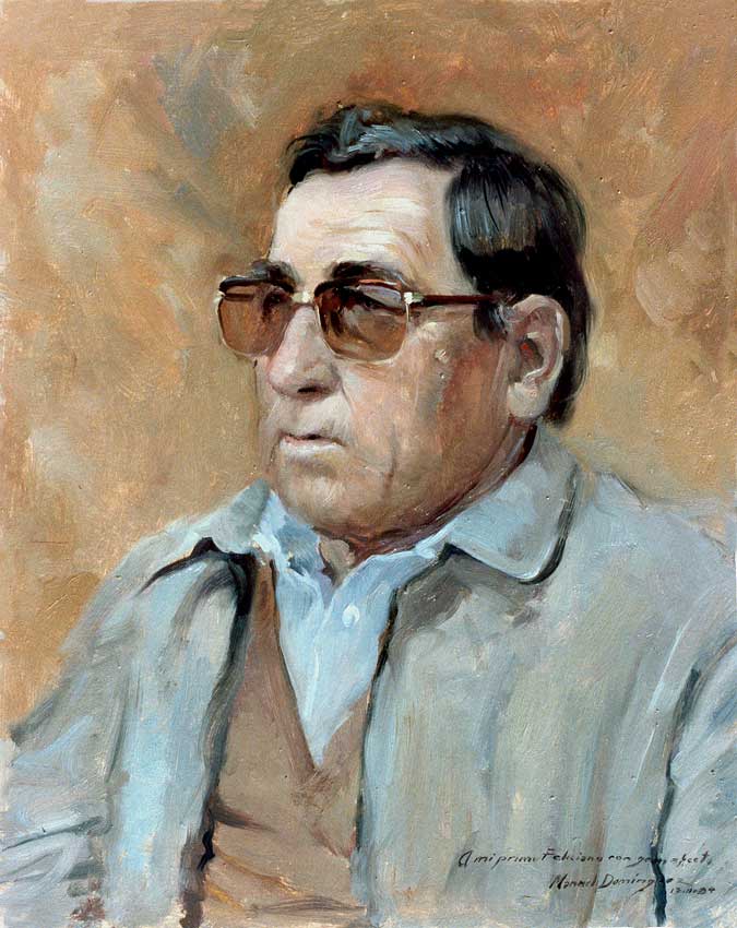 Oil portrait. 'Feliciano Herrador' 45.