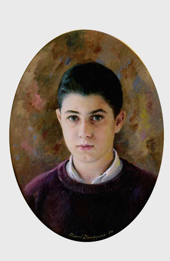 Oil portrait. Manuel Domínguez 48