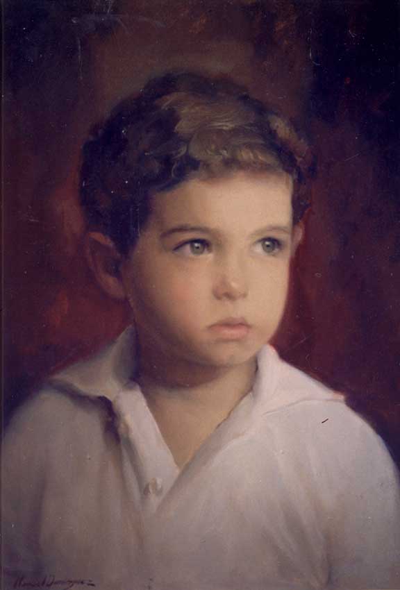 Oil portrait. Manuel Domínguez 52
