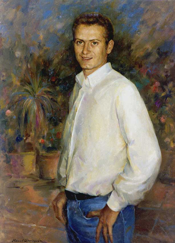 Oil portrait. Manuel Domínguez 53