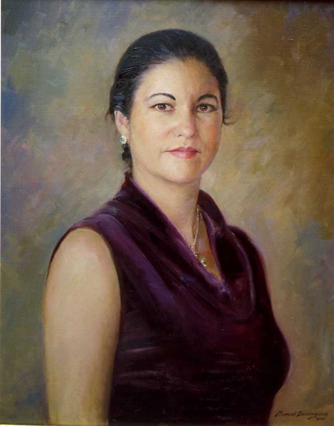 Oil portrait. Manuel Domínguez 55