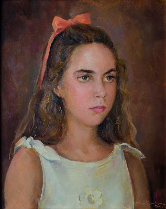 Oil portrait. Manuel Domínguez 57
