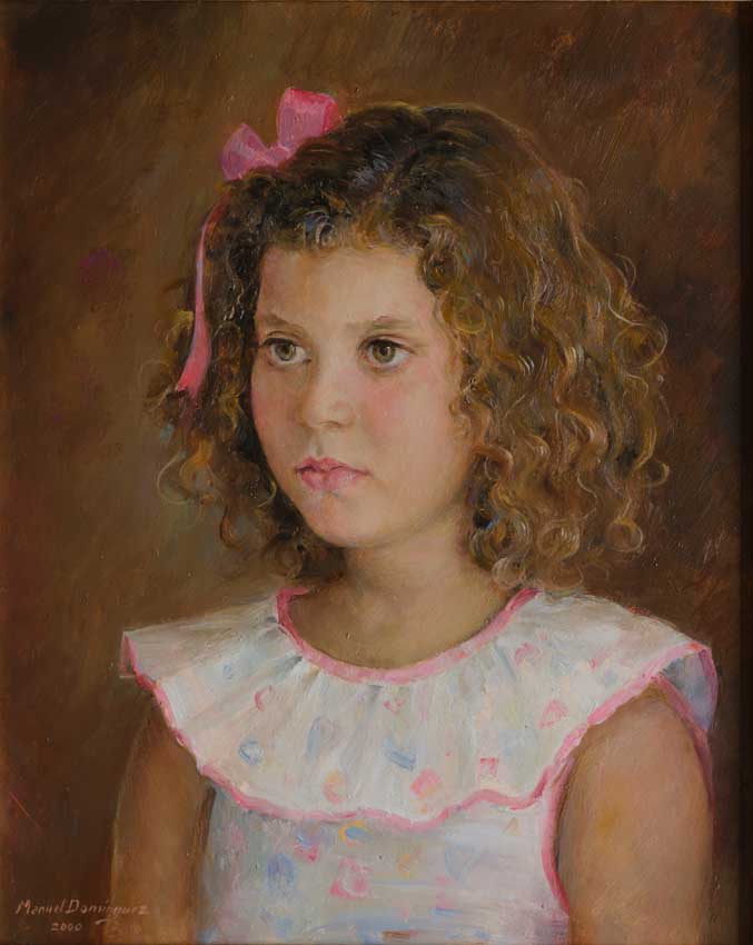 Oil portrait. Manuel Domínguez 58