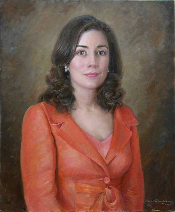 Oil portrait. Manuel Domínguez 59