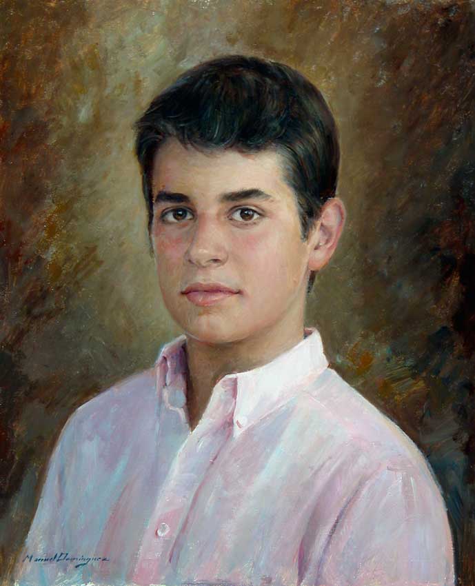 Oil portrait. Manuel Domínguez 60