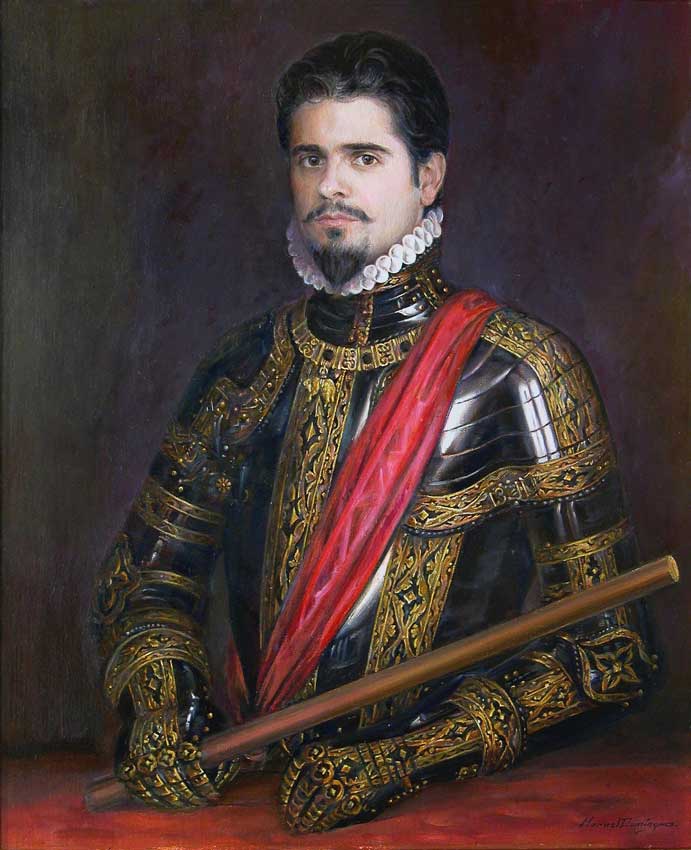 Oil portrait. Manuel Domínguez 64