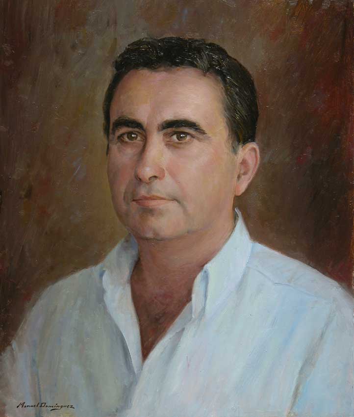 Oil portrait. Manuel Domínguez 66