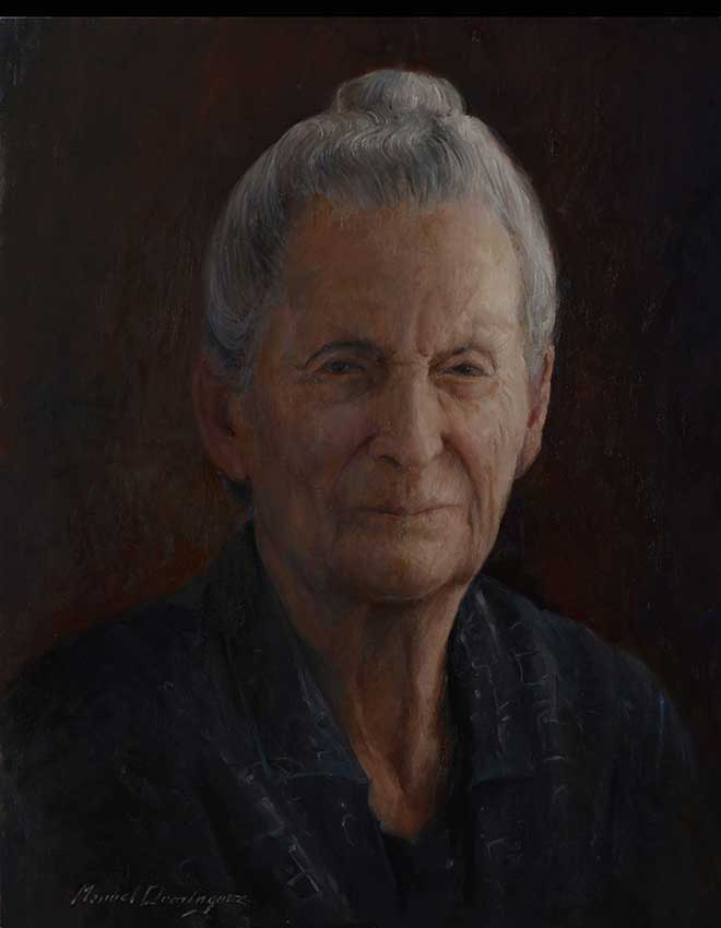 Oil portrait. Manuel Domínguez 68