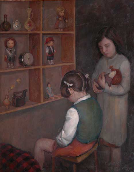 Irene y Susana, pintura al óleo de Manuel Domínguez